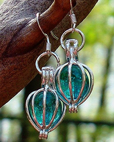 Pendientes de gota de tarro de albañil vintage reciclado