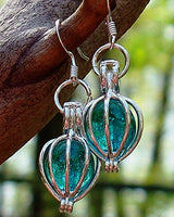 Pendientes de gota de tarro de albañil vintage reciclado