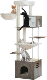 Árbol para Gatos Grande PAWZ Road, 74.8 con Estación de Comida