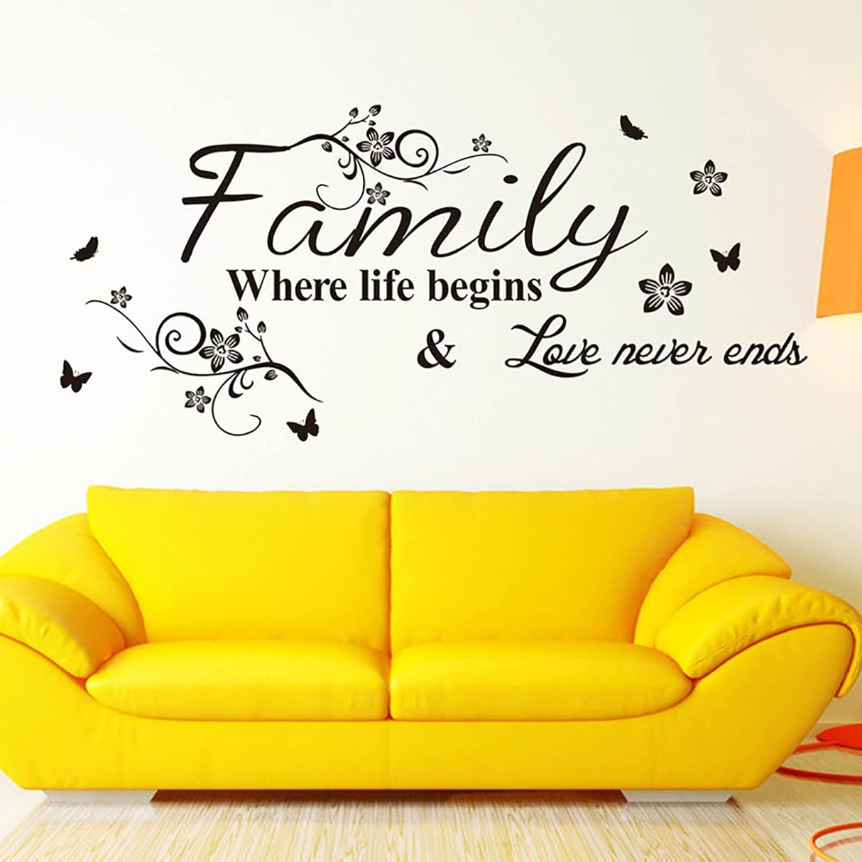 Vinilos de Pared, Decoración Hogar, Amor y Vida, Modelo 2023