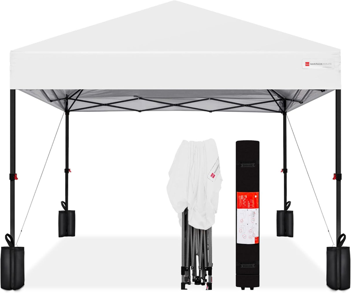 Tienda de Carpa Instantánea 10x10ft 1 Persona - Blanca