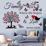 Adhesivo de Pared Familiar, Decoración Inspiradora para el Hogar