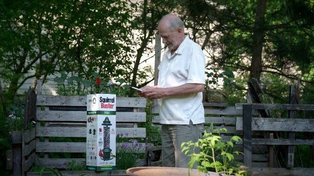 Squirrel Buster Plus - Comedero para pájaros a prueba de ardillas con anillo cardenal