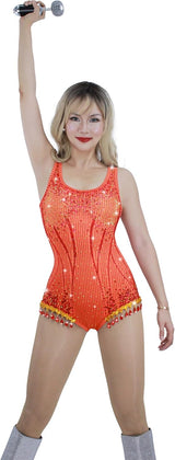 Disfraz de Baño con Lentejuelas para Mujer - Traje Brillante