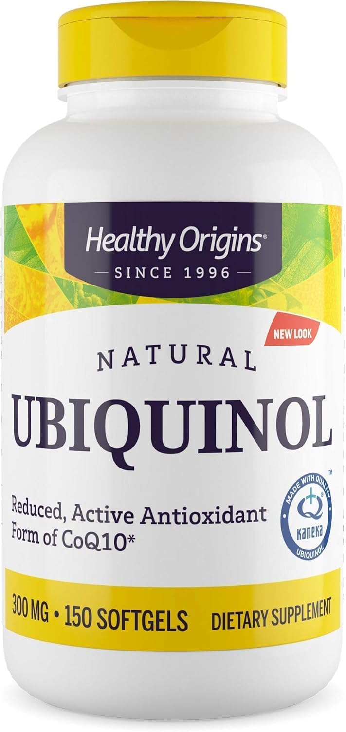 Ubiquinol Saludable Origins 300mg Kaneka CoQ10 Suplemento