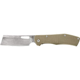 Cuchillo plegable de bolsillo color marrón desierto