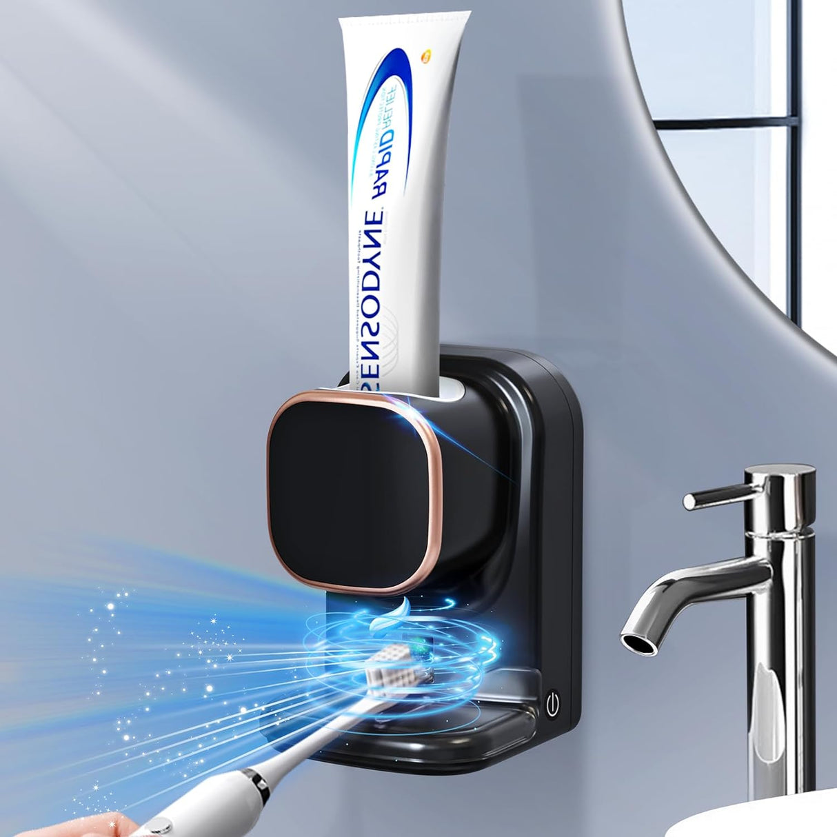 Dispensador automático de pasta de dientes eléctrico