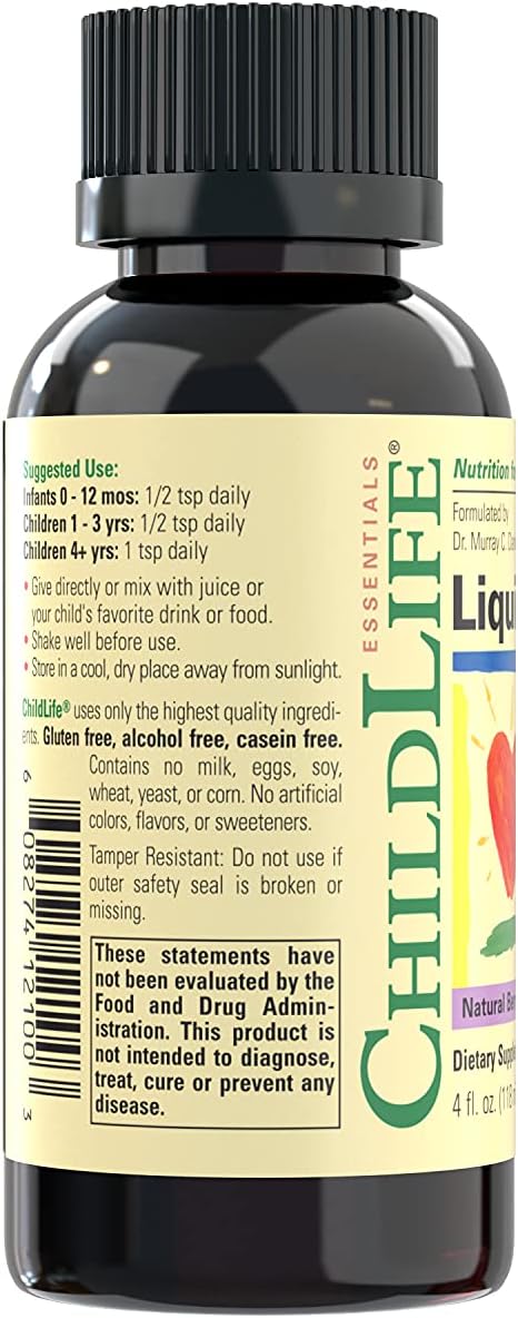 Suplemento Liquid Iron dietético para bebés  niños natural