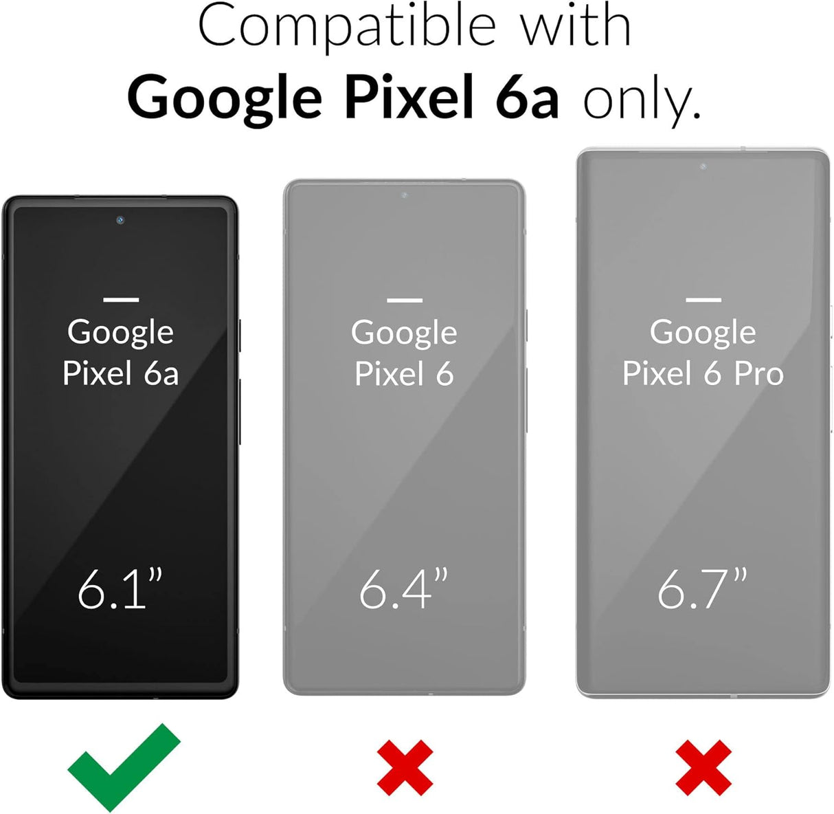 Crave Funda Dual Guard para Google Pixel 6a, funda de protección a prueba de golpes de doble capa para Google Pixel 6a, color aguamarina