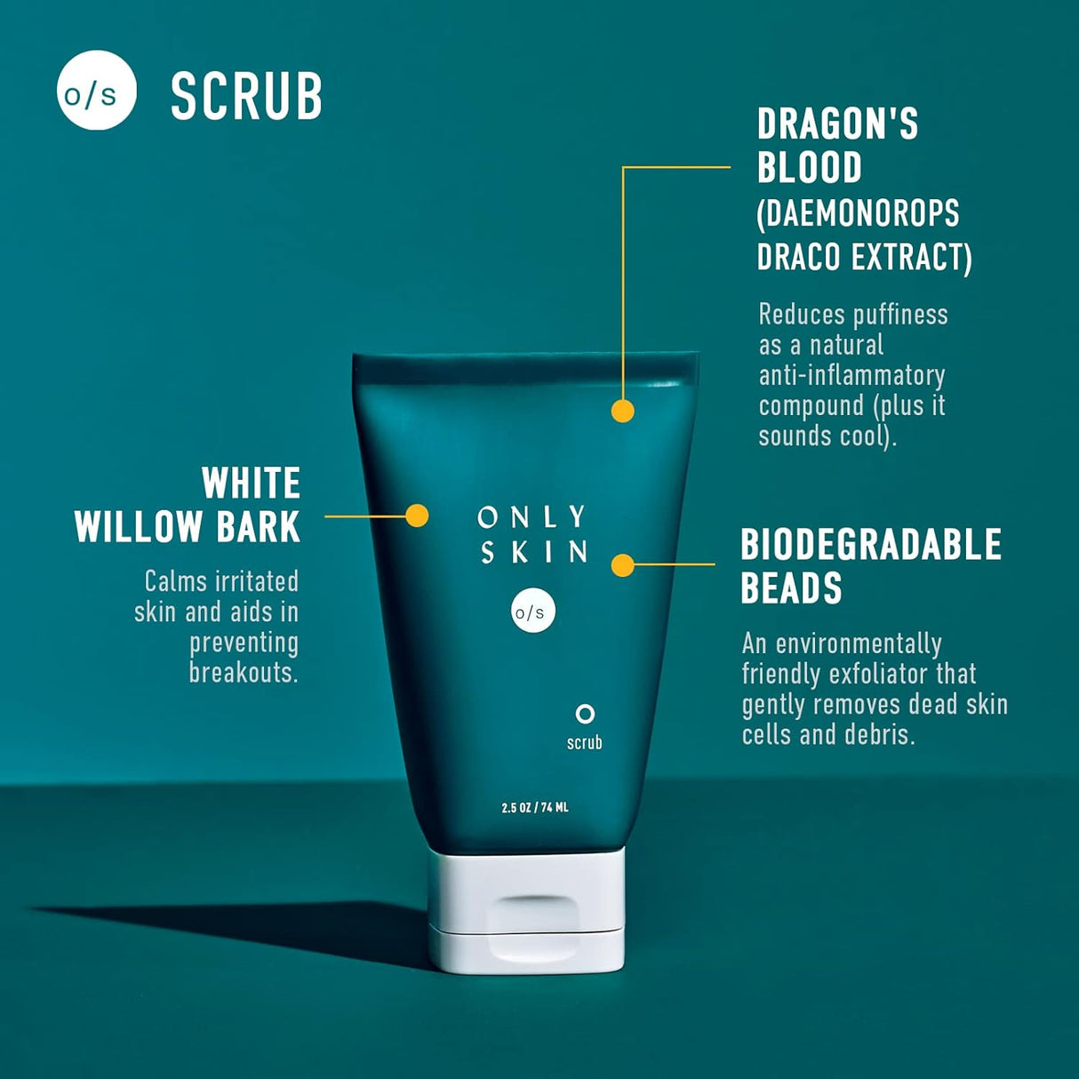 Exfoliante facial diario para hombre Only Skin