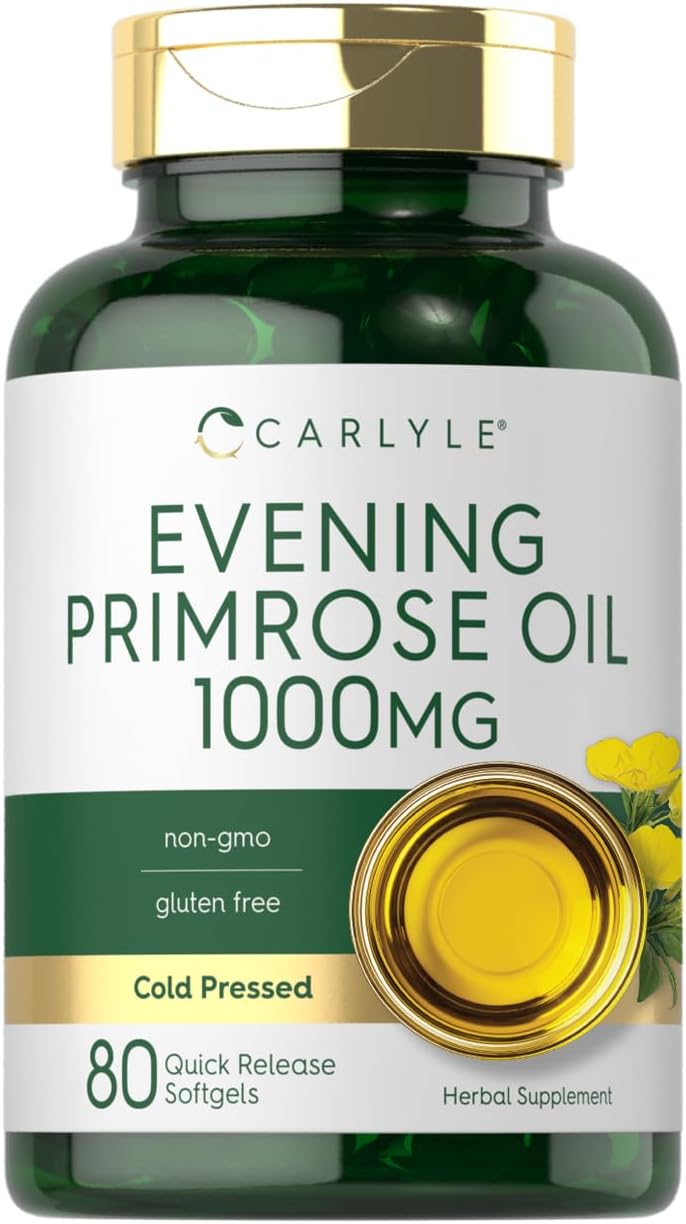 Suplementos Carlyle Cápsulas de aceite de onagra de 1000 mg