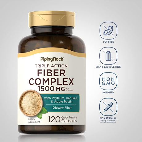 Complejo de fibra de Piping Rock 1500 mg Piping Rock