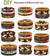 Pulseras de cuero tribales étnicas