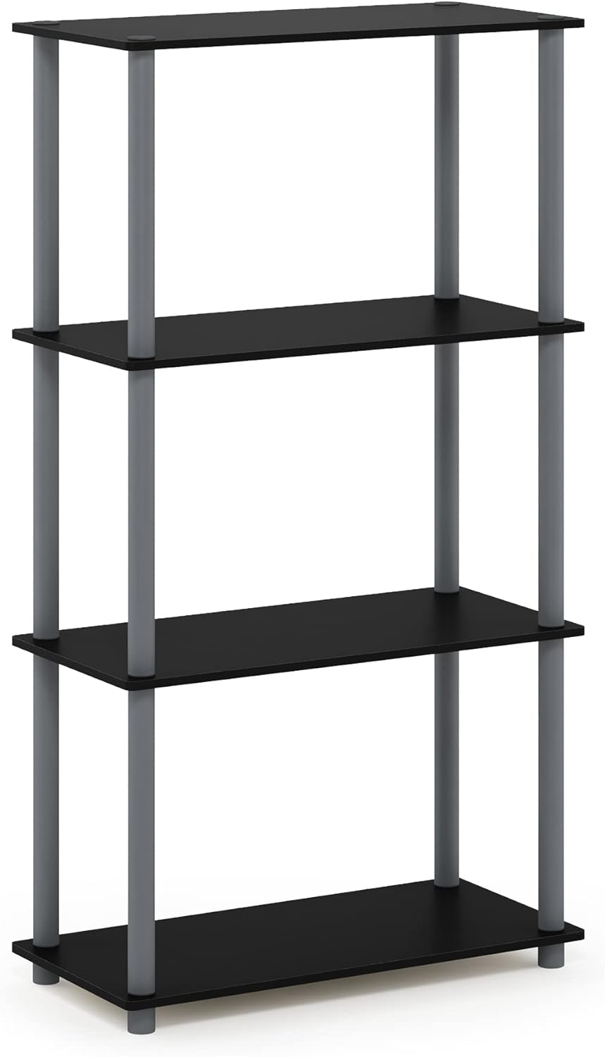Estante Multipropósito 4 Niveles Furinno - Modelo 99557BK/GY
