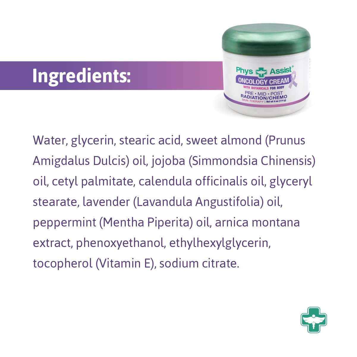Crema Corporal Oncológica con Botánicos PhysAssist