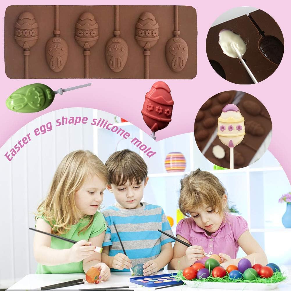 Moldes de Silicona para Lollipops, 2 Pack, con 80 Palitos
