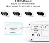 Reloj Despertador LED Digital con Snooze y Brillo Ajustable