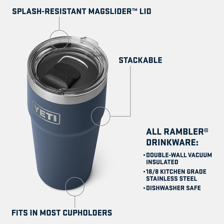 Vaso YETI Rambler 30 oz, Acero Rojo , Aislado al Vacío