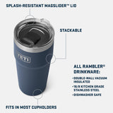 Vaso YETI Rambler 30 oz, Acero Inoxidable Aislado al Vacío