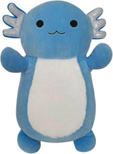Peluches  Squishmallows HugMees Axolote degradado azul  14