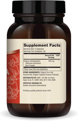 Suplemento de Ashwagandha, Dr. Mercola, Orgánico, 30 Serv.