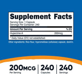 Cápsulas Huperzine A 200mcg, No-OGM, Apto Vegetarianos