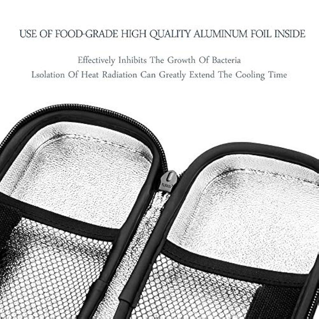 Bolsa de viaje con aislante para diabéticos organizador de medicación y refrigeración con 2 paquetes de hielo color negro