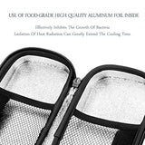 Bolsa de viaje con aislante para diabéticos organizador de medicación y refrigeración con 2 paquetes de hielo color negro