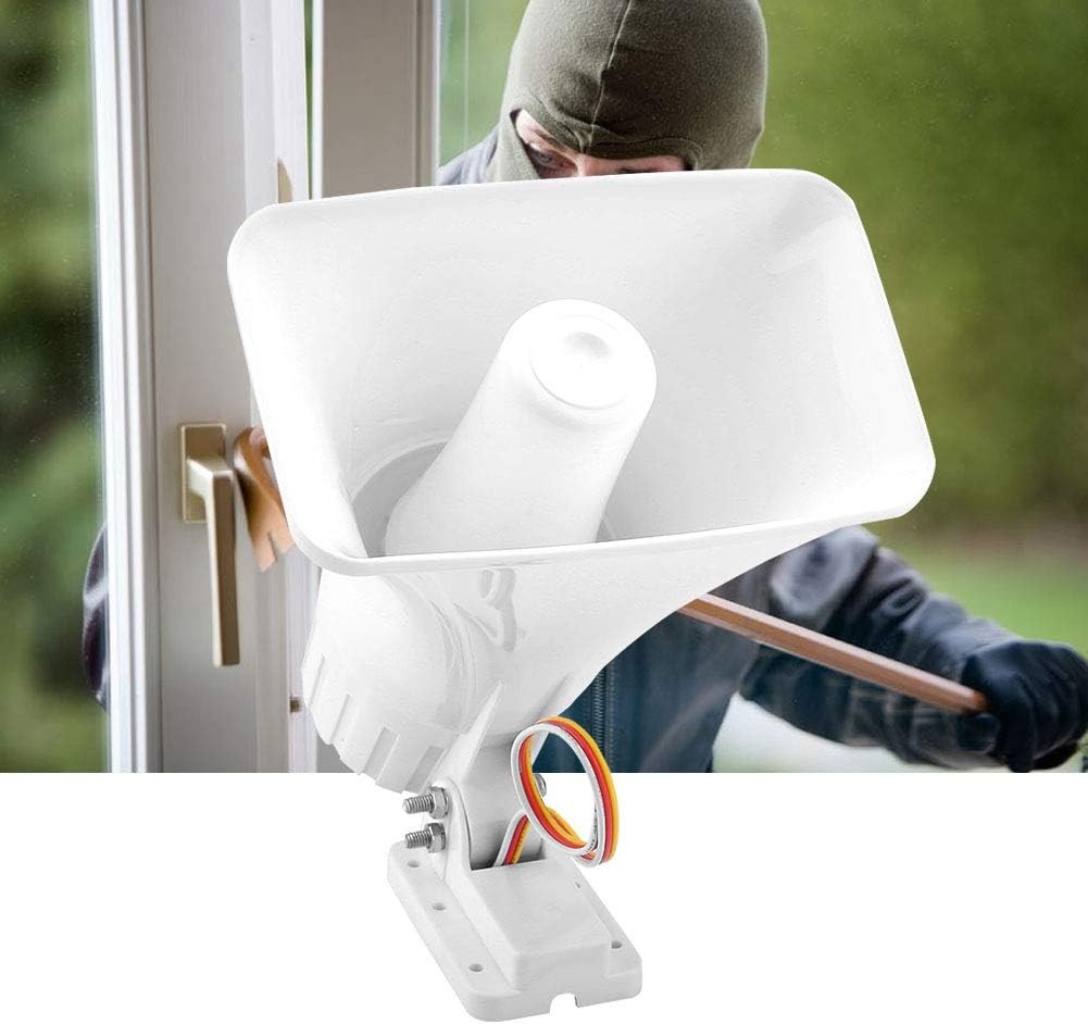 Wired Alarm Siren Horn, 150 dB DC 12V Dual Tone Wired Horn Siren