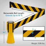 Cinturón de emergencia Pyle, cinta retráctil de advertencia