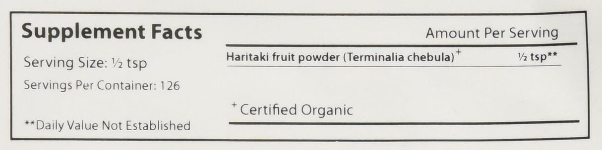 Suplemento Polvo Haritaki orgánico USDA, terminalia chebula
