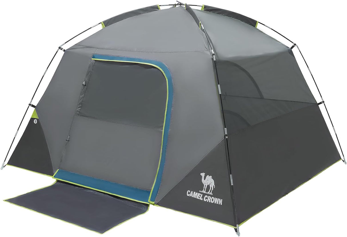 Tienda de campaña CAMEL CROWN 4 personas, impermeable, fácil montaje