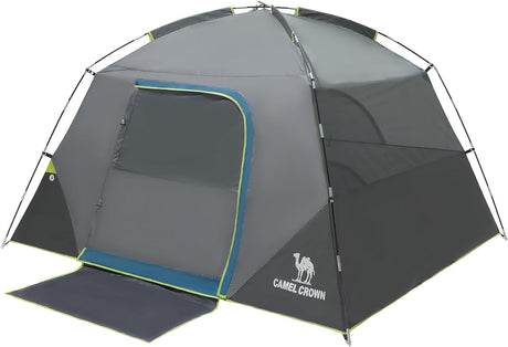 Tienda de campaña CAMEL CROWN 4 personas, impermeable, fácil montaje