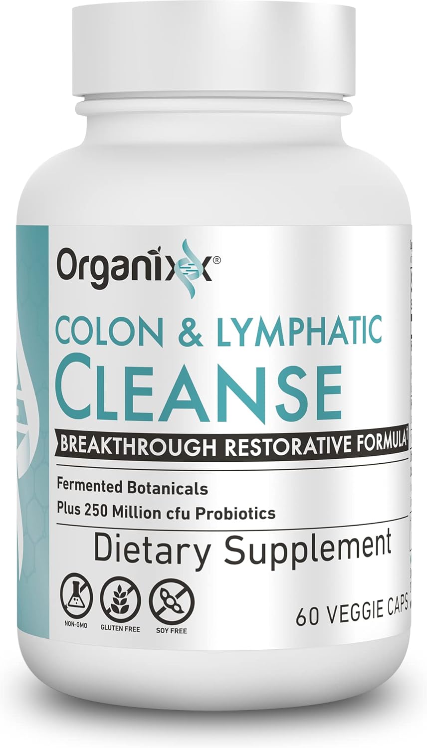 Suplementos de colon y linfáticos cápsula Organixx