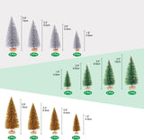 Árbol de Navidad Miniatura de Mesa, Decoración 24pcs