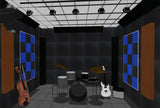 Paneles Acústicos Wedge 12 x 12 x 1 - 48 Piezas para Estudio