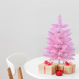 Árbol de Navidad Artificial 2FT, Mini, Con Base Plástica, Decoración
