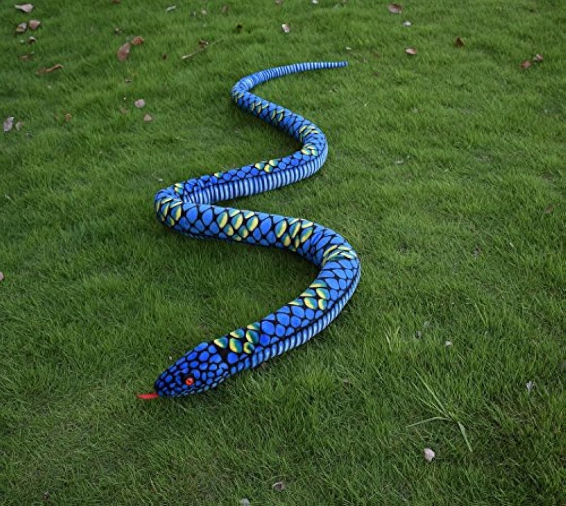 Peluche diseño de serpiente de Boa Gigante azul 113, A-cool