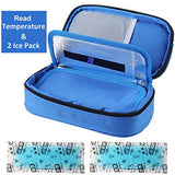 Estuche para enfriador de insulina.