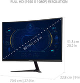Monitor Curvo 32 - ViewSonic, 1080p, 180Hz, VX3218-PC-MHD