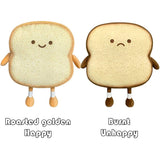 Peluche de pan tostado de comida divertida