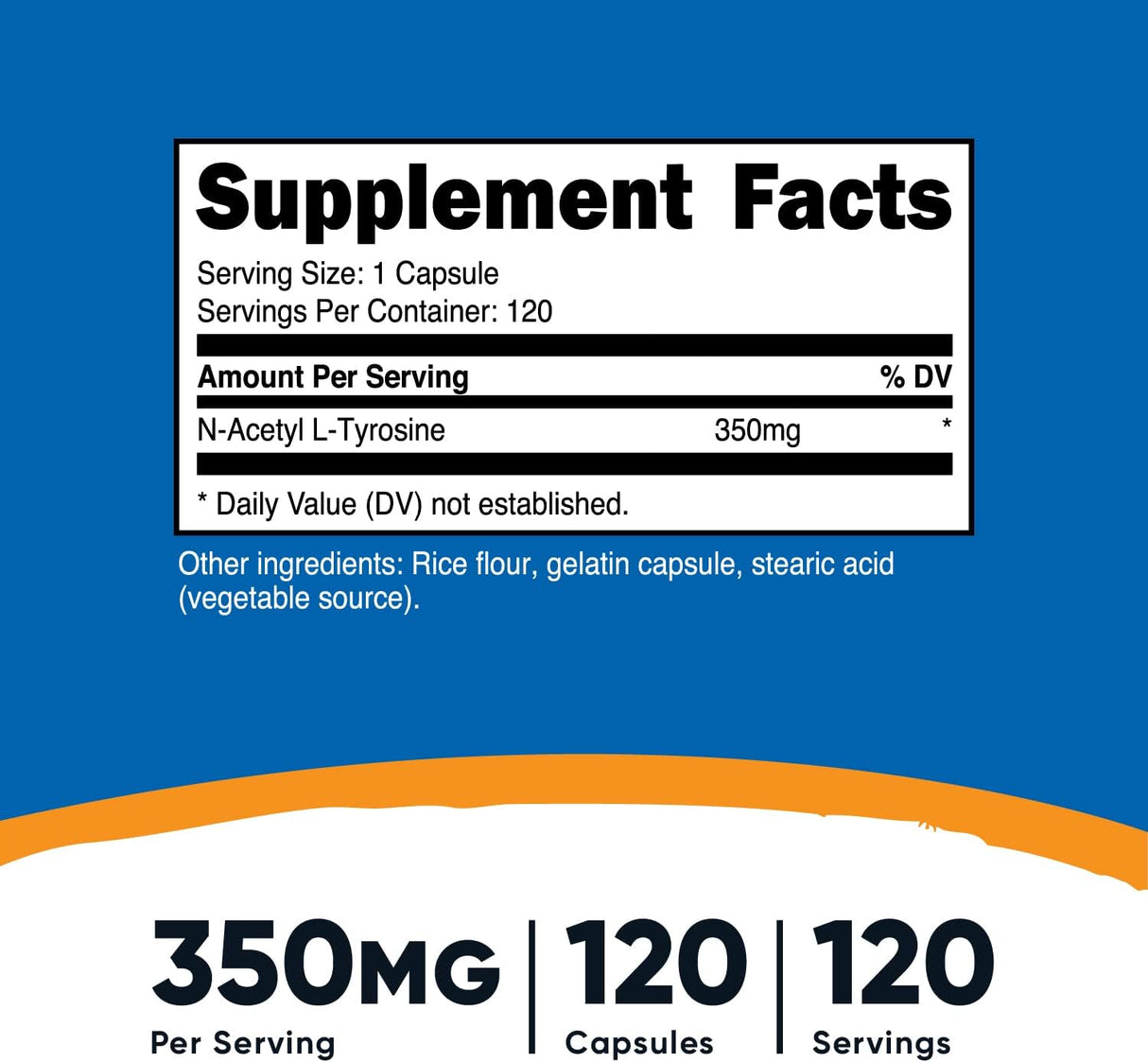 Suplementos Alimenticios N-Acetil L-Tirosina NALT Cápsulas
