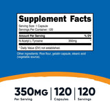 Suplementos Alimenticios N-Acetil L-Tirosina NALT Cápsulas