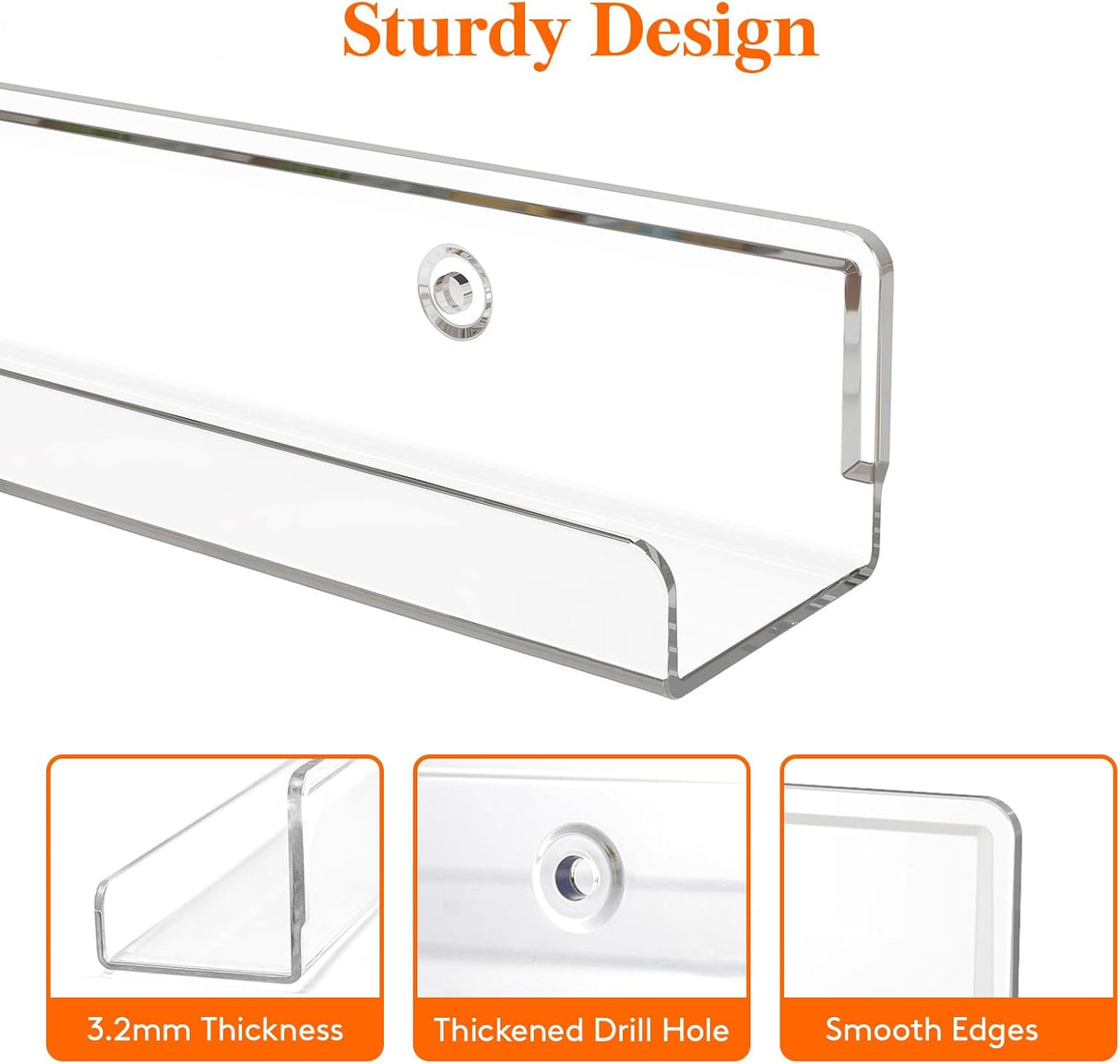 Estanterías Flotantes Lifewit para Vinilos, 6 Pcs, 12