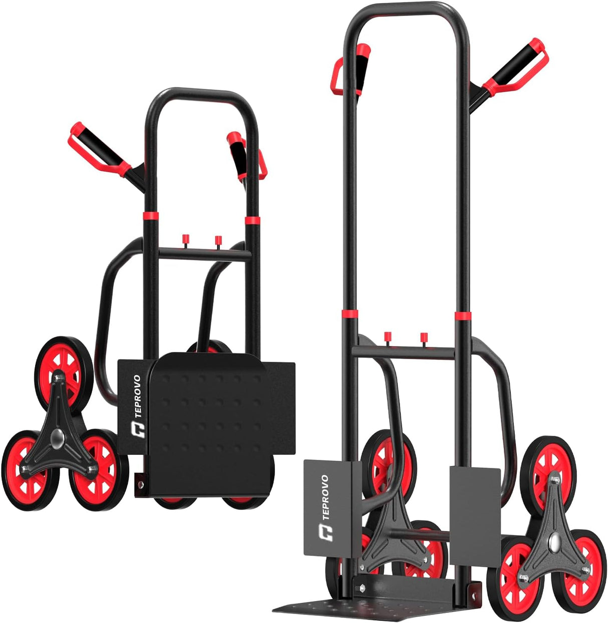 Carretilla de Escalera 440lb, Carro Plegable, 6 Ruedas, Modelo X