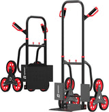 Carretilla de Escalera 440lb, Carro Plegable, 6 Ruedas, Modelo X