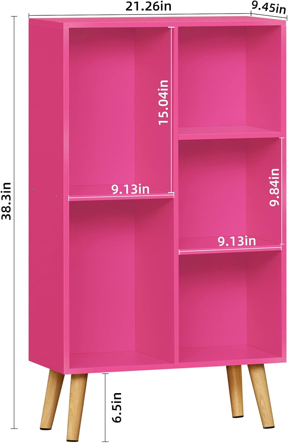 Estantería LEYAOYAO 5 Cubos, 3 Niveles, Organizador Infantil