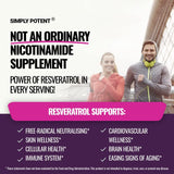 Suplemento Nicotinamida 500mg con Resveratrol 100mg  Vit  B3