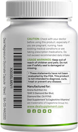 Glicinato de magnesio 750 mg 200 cápsulas