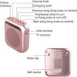 Amplificador de Voz Portátil, Recargable, Micrófono PA